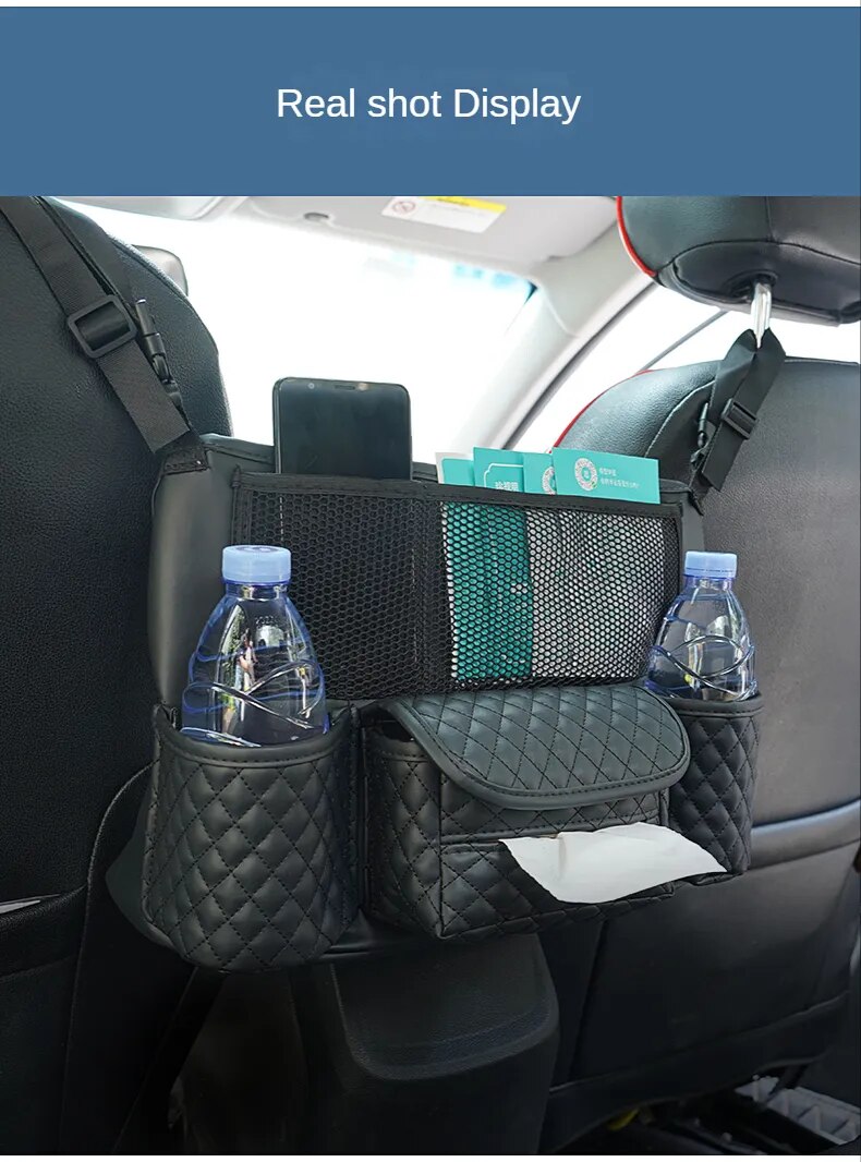 come4buy.com-Car Seat Middle Hanger Napa kožená taška