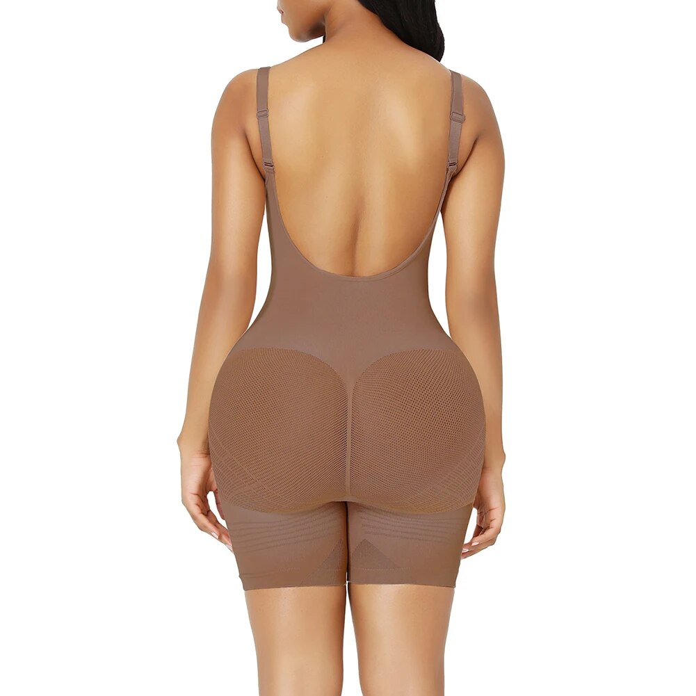 come4buy.com-Low Back Butt Lifter Seamless Bodysuit Shapewear yevakadzi
