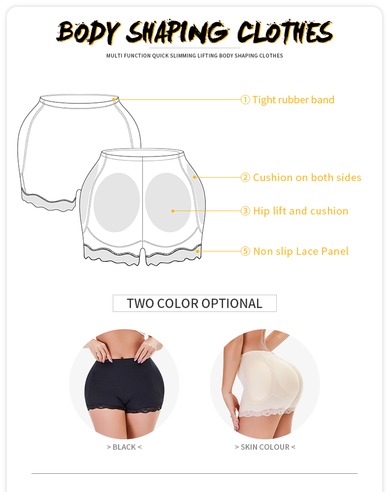 come4buy.com-Padded Butt Lifter Corrective Underwear | Meudaiche Butt & Cruth Corp