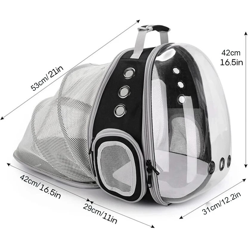 come4buy.com-Transparent Pet Carrier Travel Bakin Bubble Space Capsule