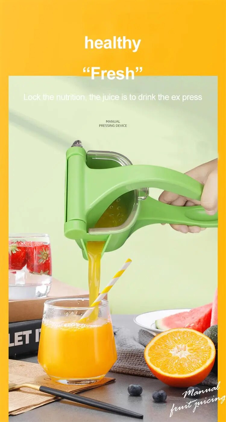 come4buy.com-環保小型榨汁機 手動榨汁機 - 綠色手動榨汁機
