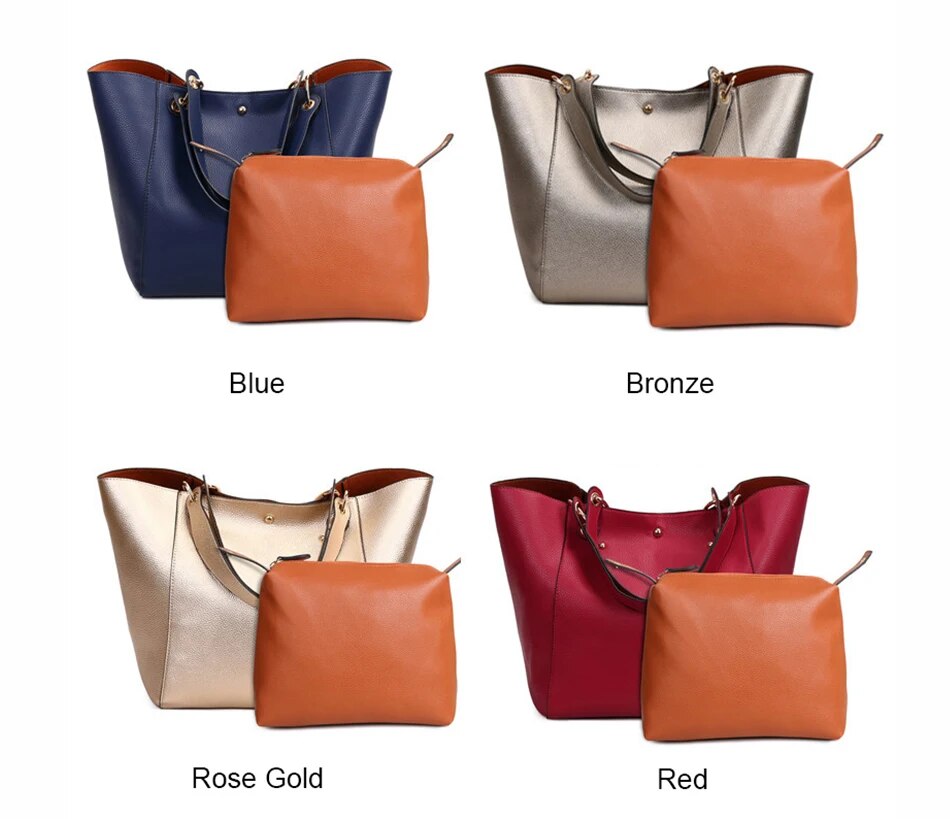 come4buy.com-Luxusní kožené kabelky přes rameno pro ženy Velké peněženky