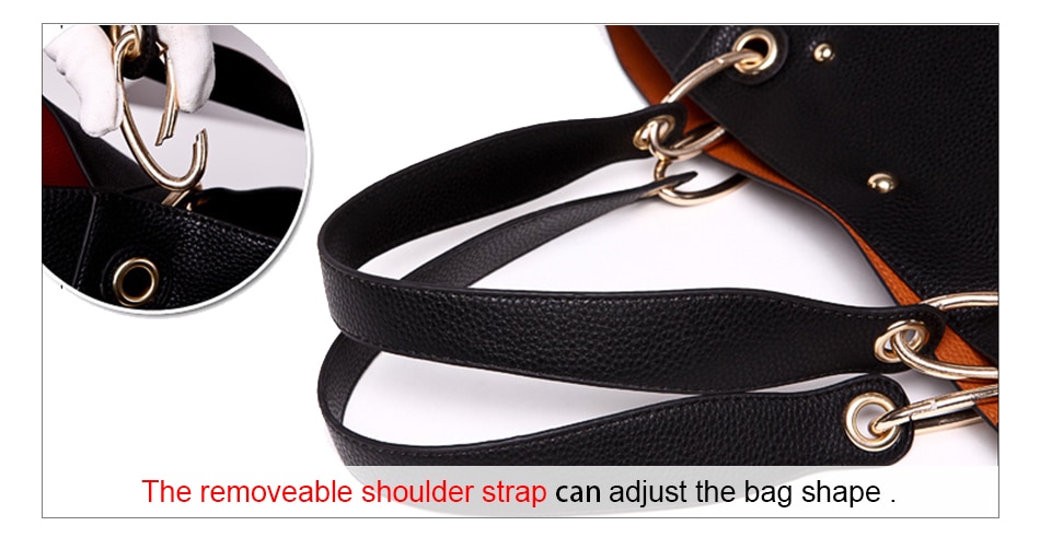 come4buy.com-Luxury Leather Shoulder Bags para sa mga babaeng Malaking Purse