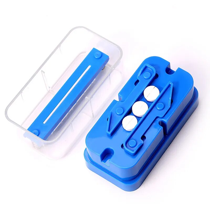 come4buy.com-Portable Medication Taker Medication Storage Box Anti-Pollution Pill Crusher