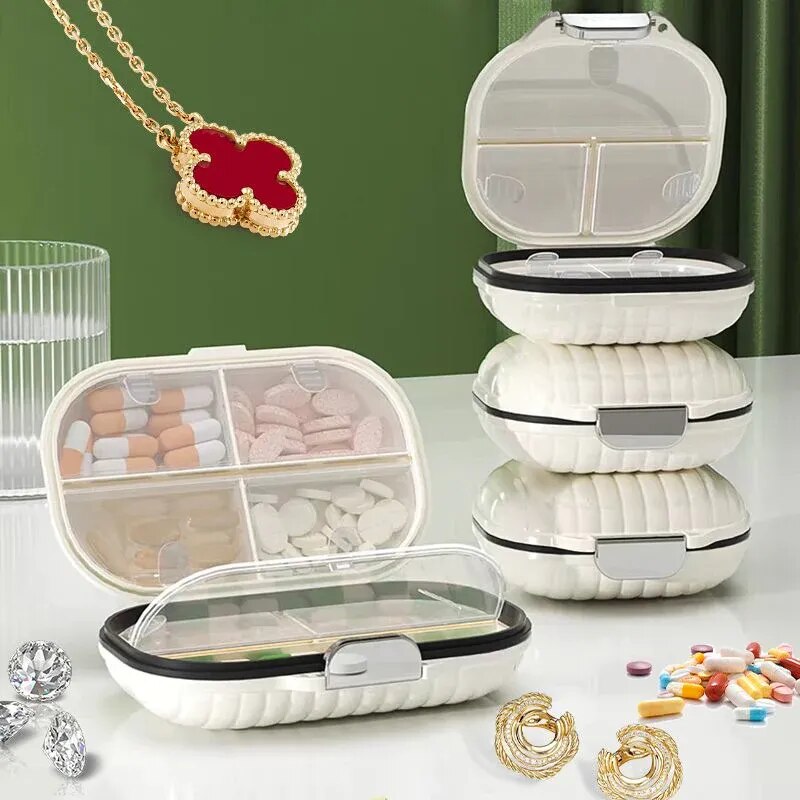 come4buy.com-Mini Portable Pill Box Travel for Seven Days Storage Box