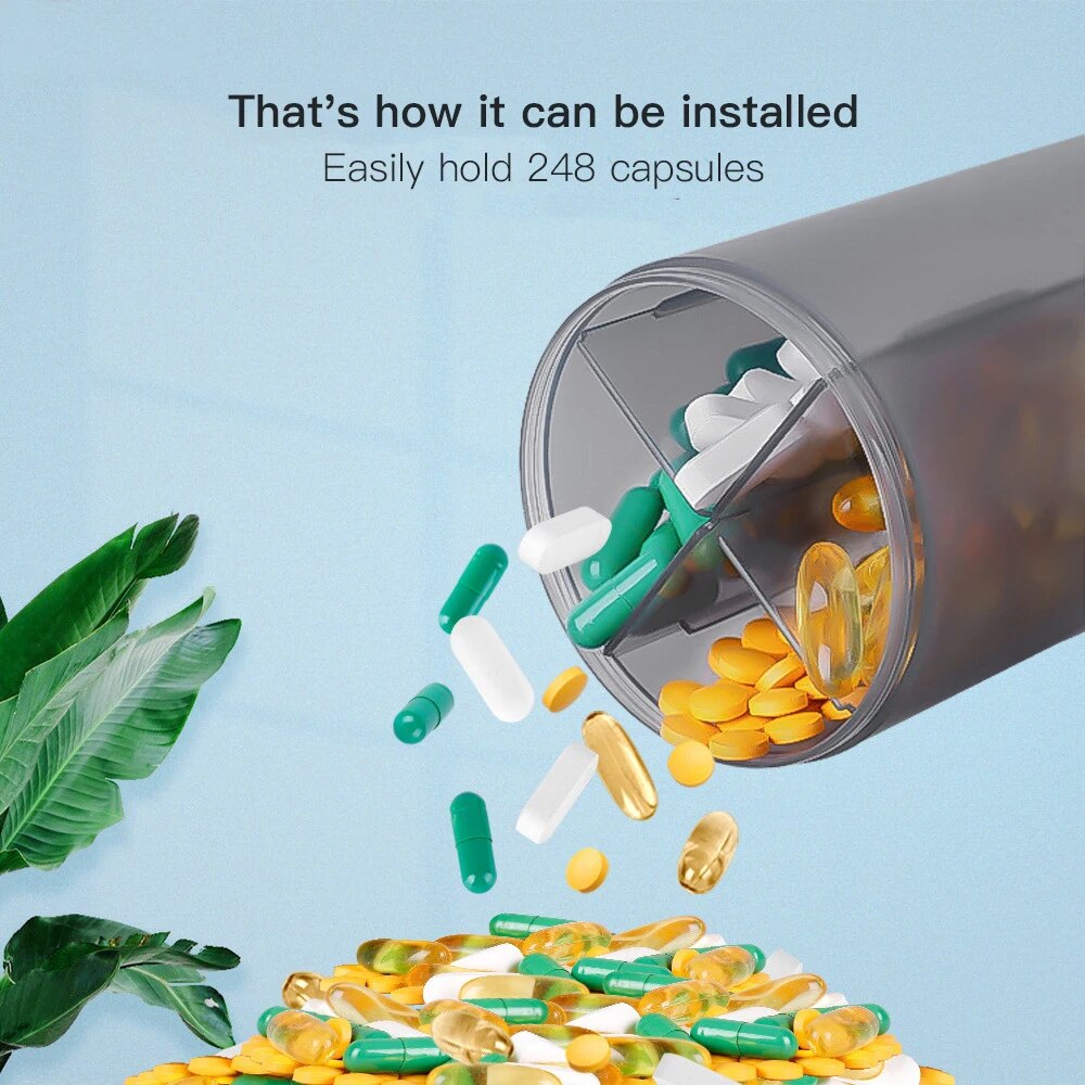 come4buy.com-Large Pill Box 99% waterproof Weekly Medicine Pillbox