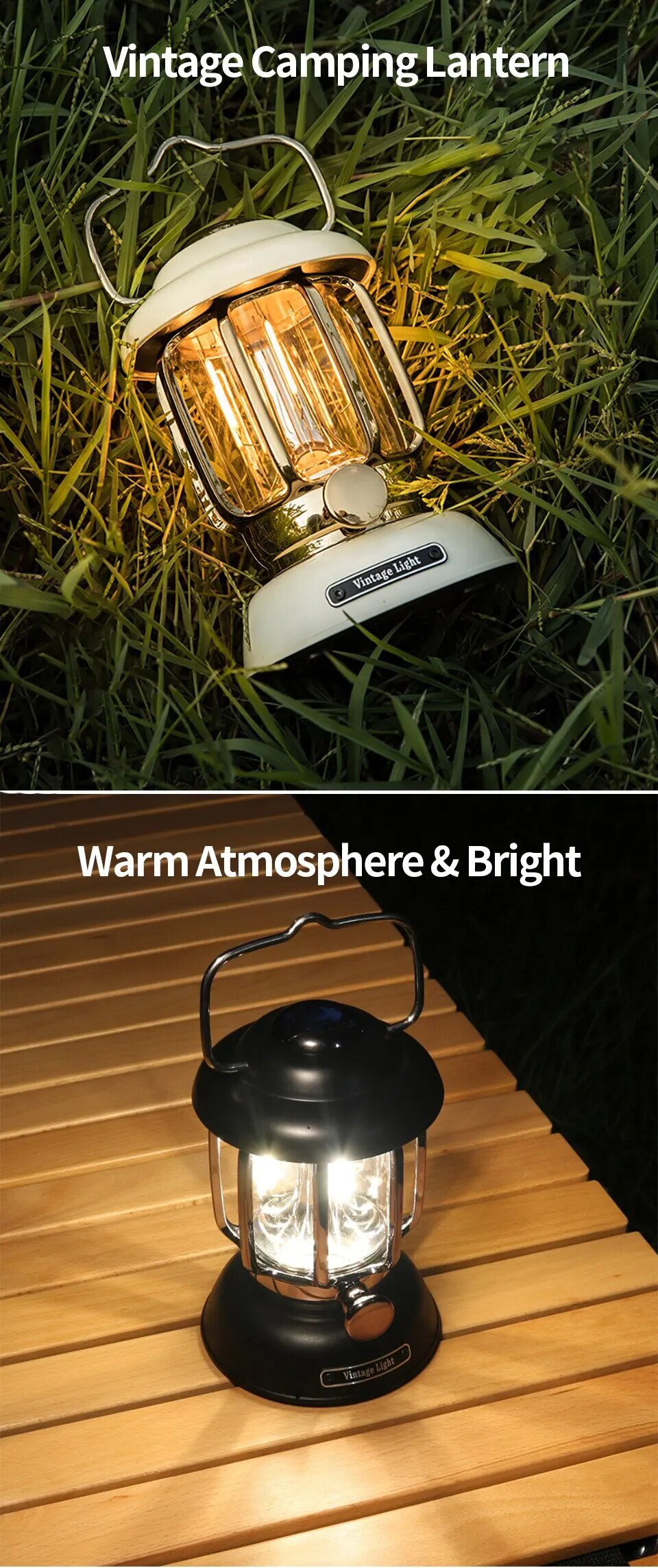 come4buy.com-Outdoor Lanterna da campeggio Lampada portatile ricaricabile tramite USB