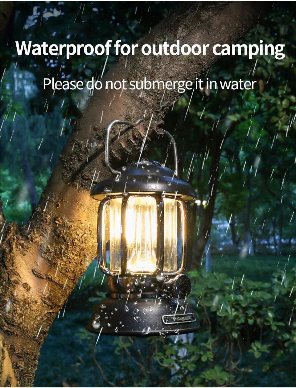 come4buy.com-Outdoor Camping Lucerna Prenosná USB nabíjateľná lampa