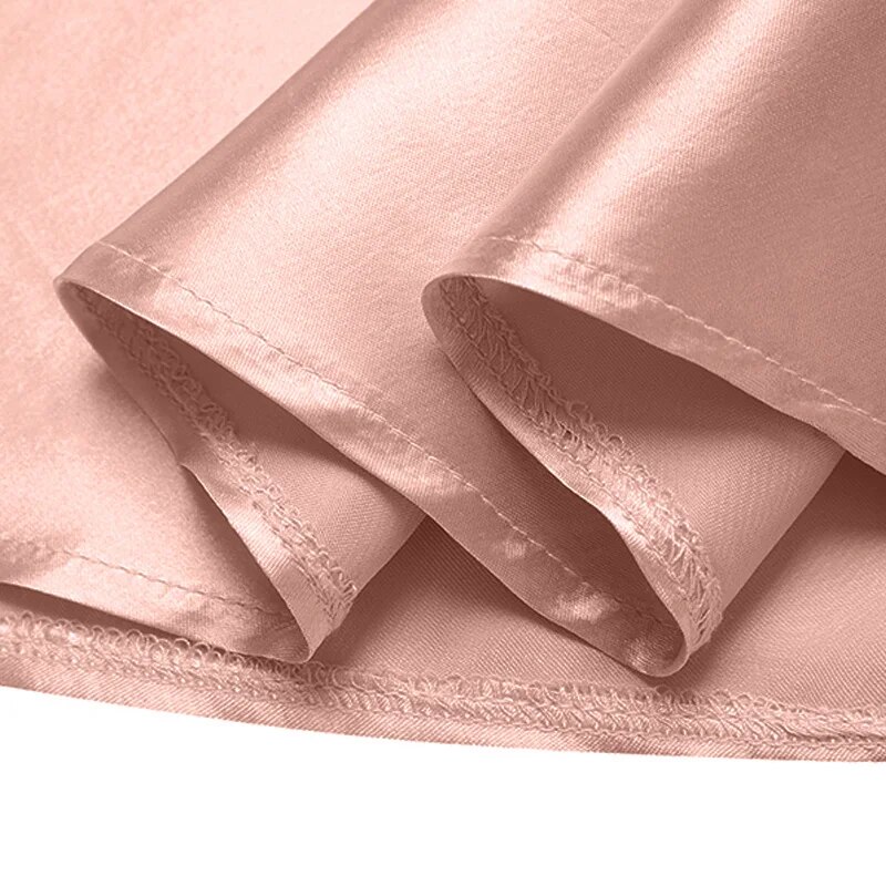 come4buy.com-Maxi Skirts Women High Waist Long Silk Satin Skirt