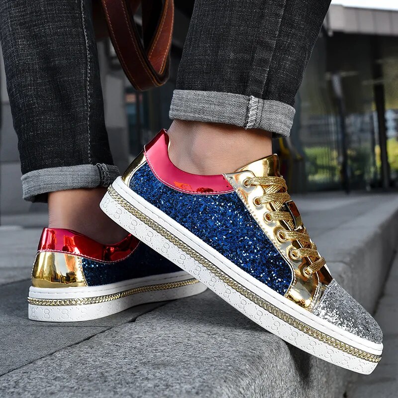 come4buy.com-Stylish And Elegant Sports Golden Shoes For Men