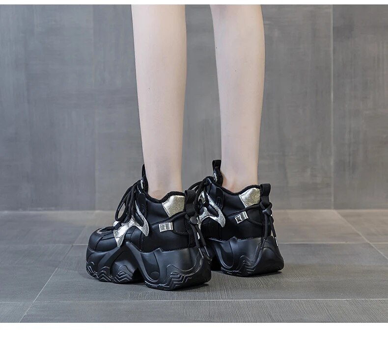 come4buy.com-Fashion Sepatu Wanita Kulit Asli Penambah Tinggi Badan