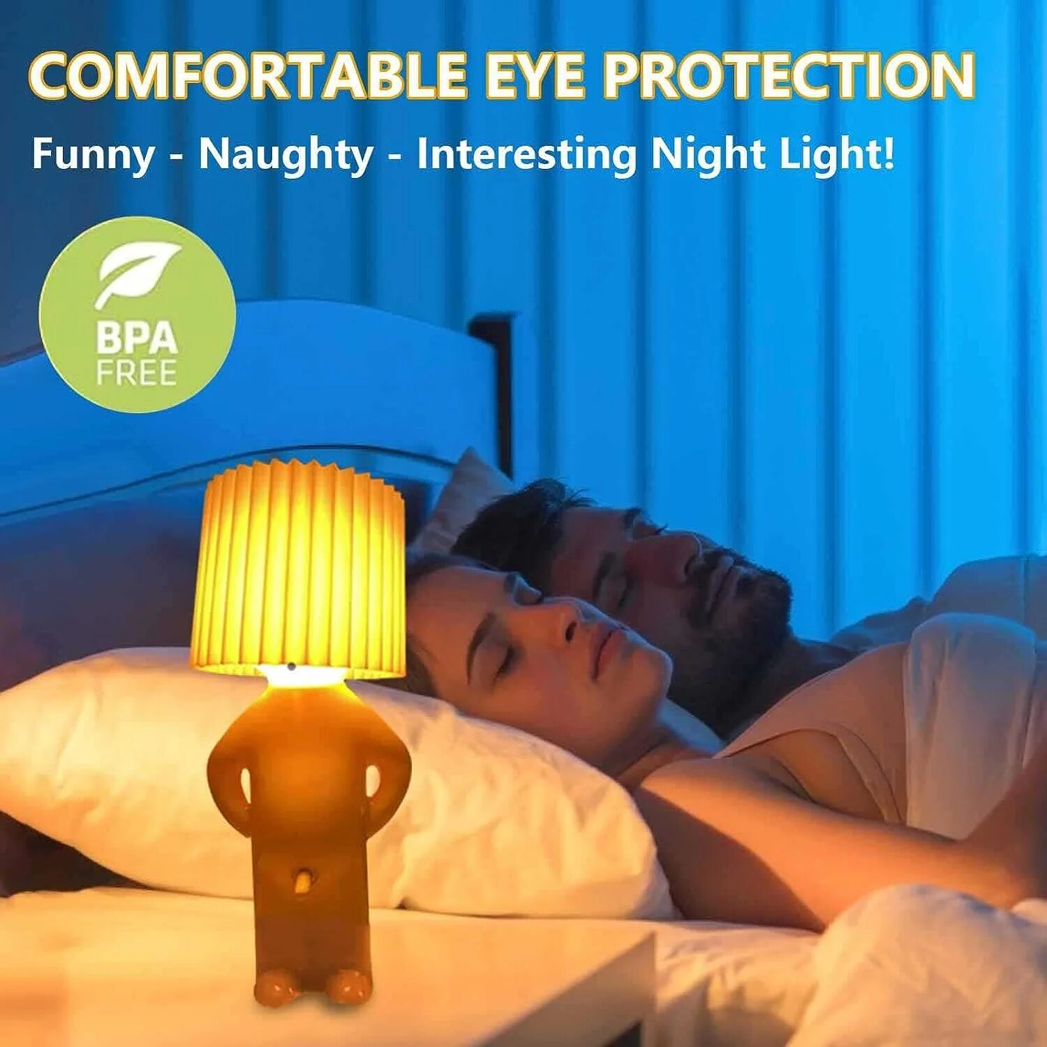 Come4buy.com-Naughty Boy クリエイティブ テーブルランプ ユニークな LED ナイトライト