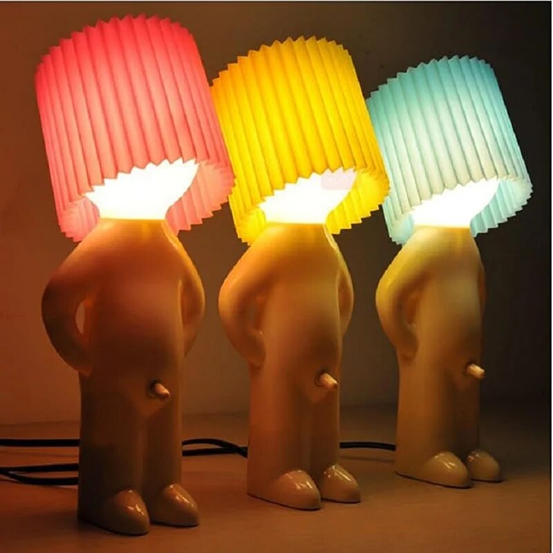 Come4buy.com-Naughty Boy 크리에이티브 테이블 램프 독특한 LED 야간 조명