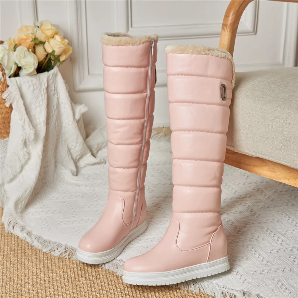 come4buy.com-Winter Warm Knee High Boots