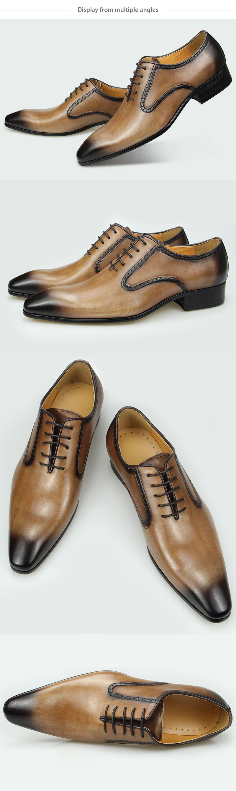 come4buy.com-Кежуал Оксфордски чевли за мажи