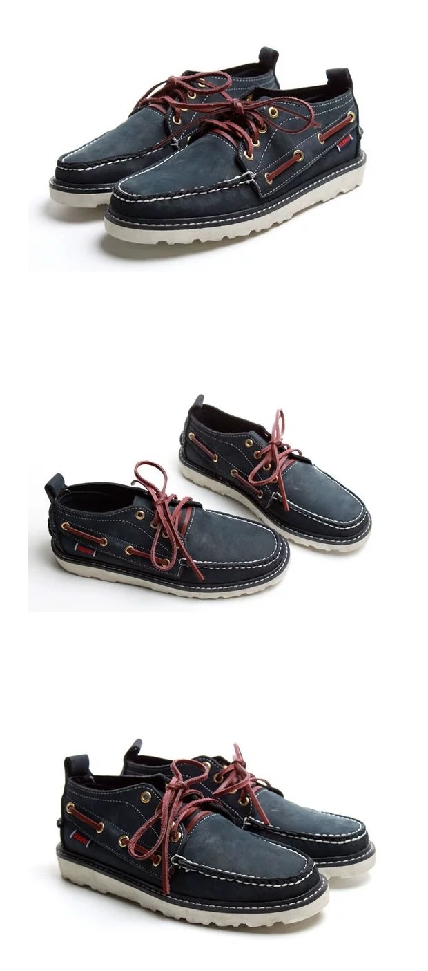 come4buy.com-Mens Black Boat Shoes