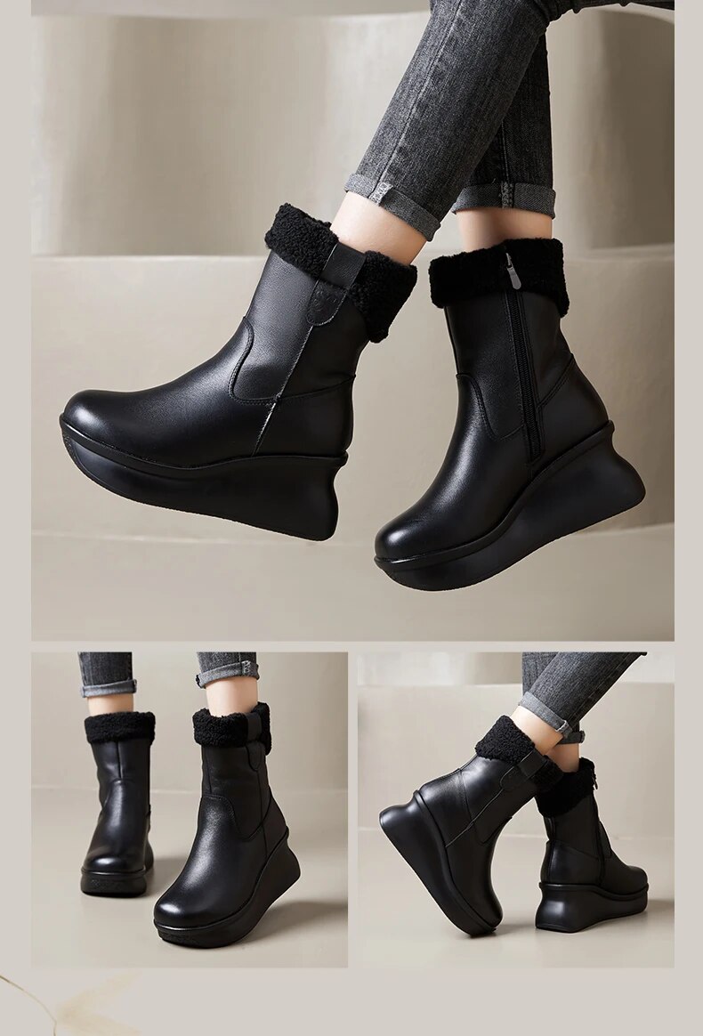 come4buy.com-Comfort Ankle Boots Women's