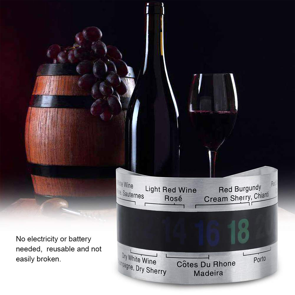 come4buy.com-Termometro per vino Display LCD Sensore a clip