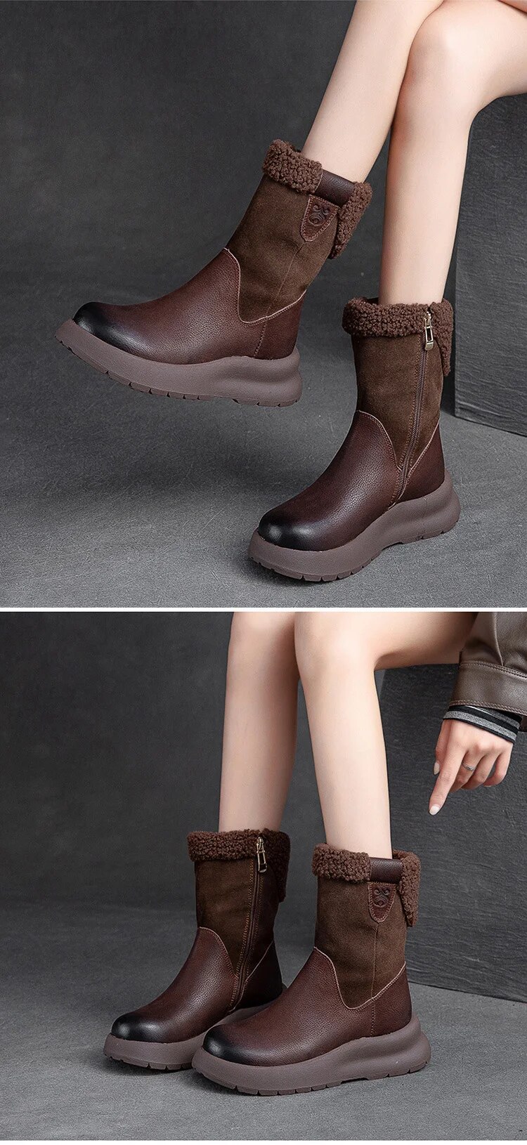 come4buy.com-Flat Ankle Boots Women