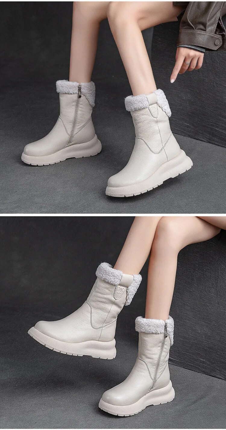 come4buy.com-Flat Ankle Boots Women