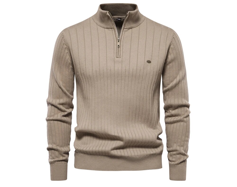 Come4Buy-eShop come4buy.com-Men's Zipper Pullover Business Boss Sweater