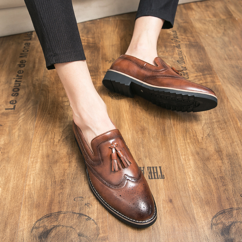 Come4Buy-eShop come4buy.com-Mens Brown Dress Loafers