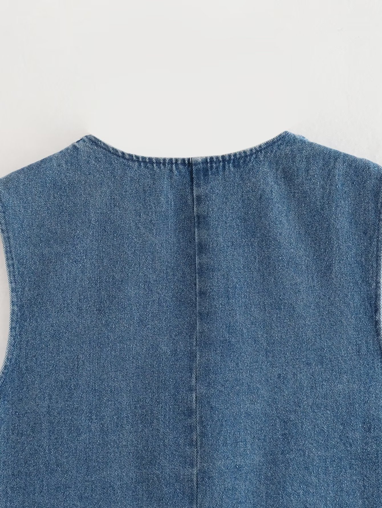 Come4Buy-eShop come4buy.com-Women Blue Denim Waistcoat