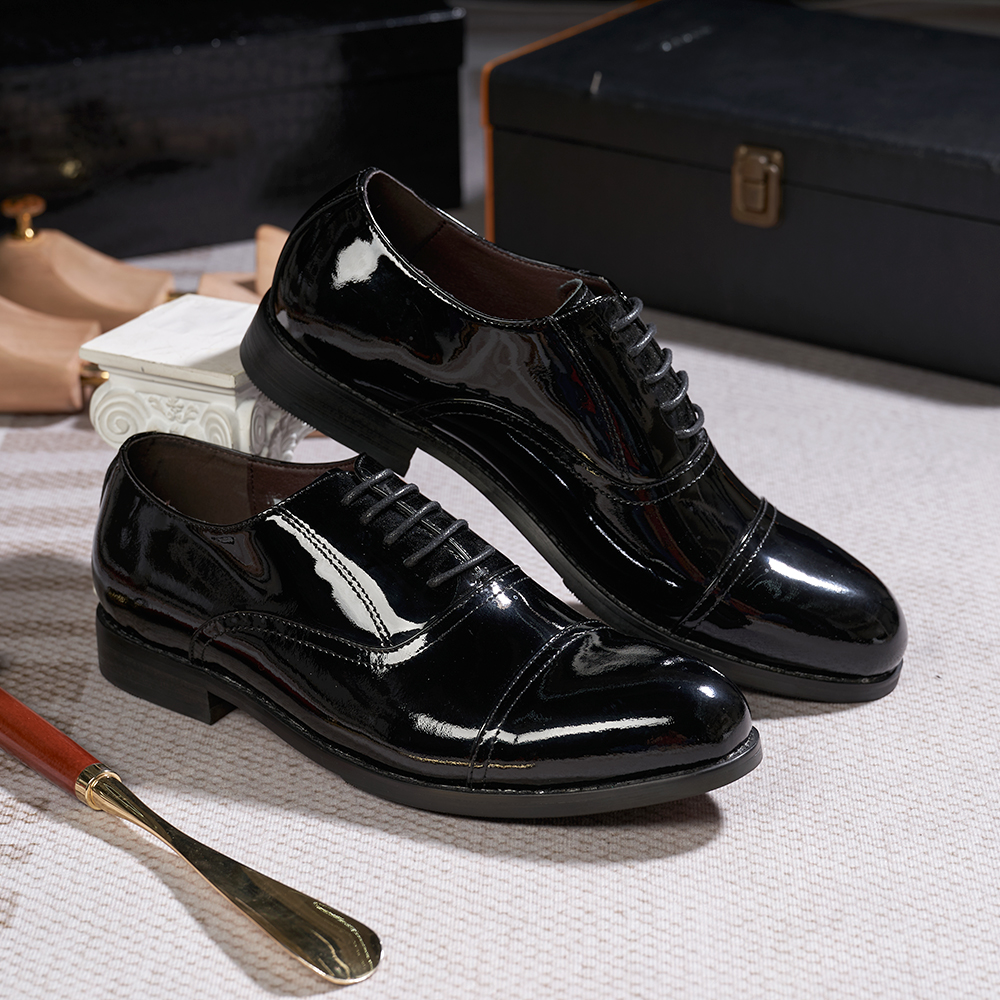 Come4Buy-eShop come4buy.com-Mens Oxfords Genuine Black Patent Leather