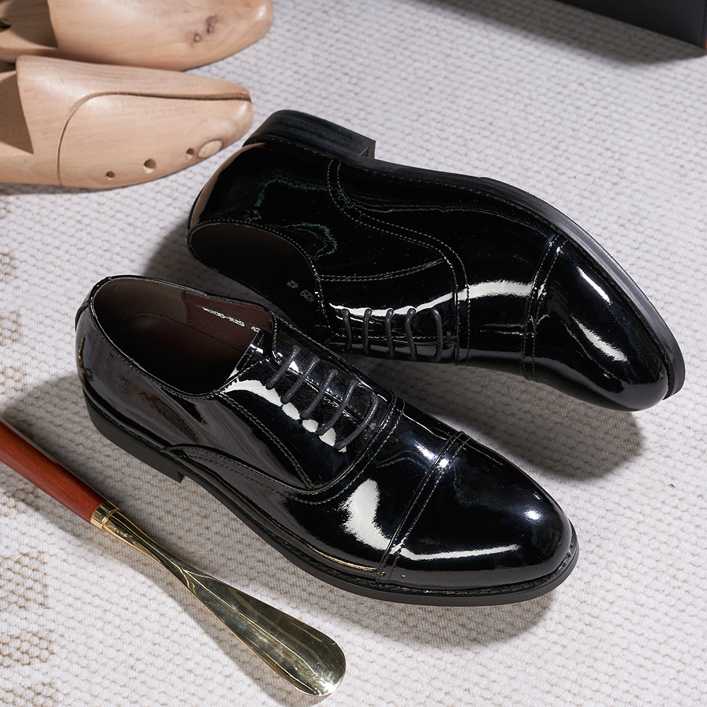 Come4Buy-eShop come4buy.com-Mens Oxfords Genuine Black Patent Leather