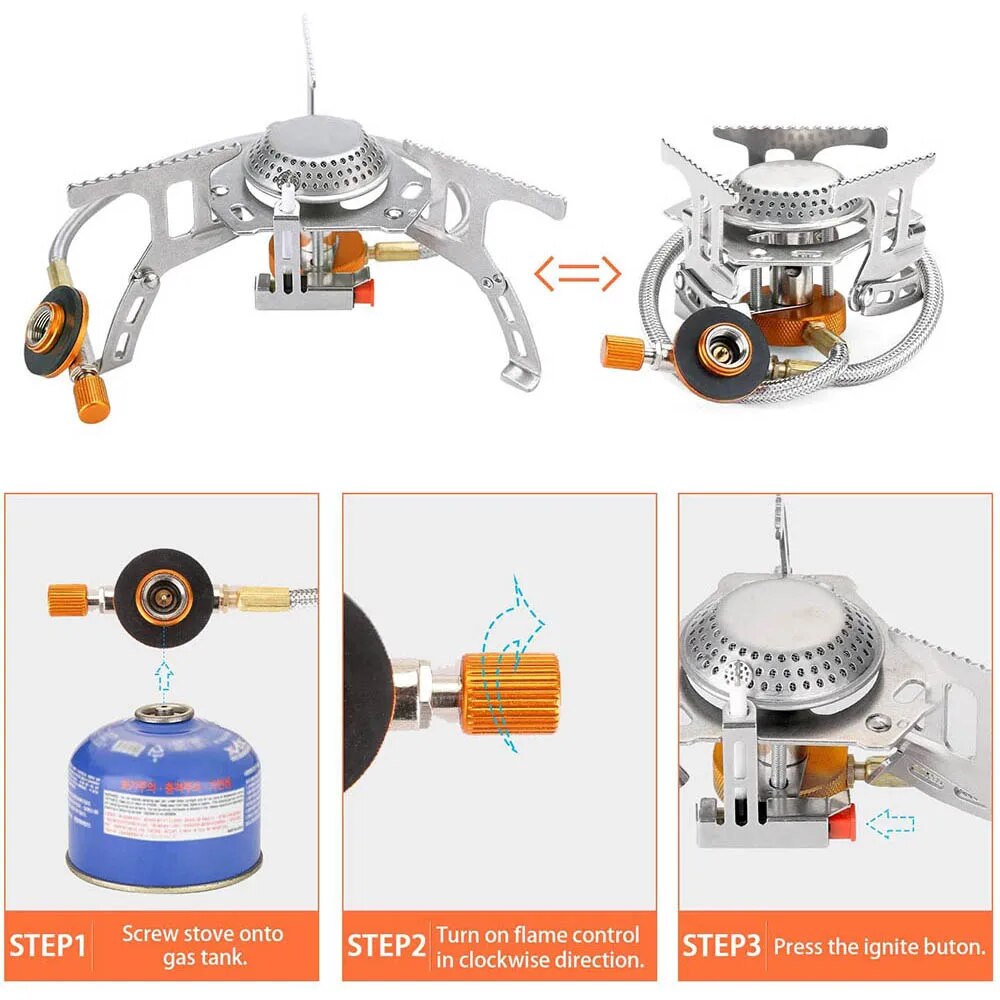 Household-Kingdom hk123mart.com-Camping Stove And Utensil Set 2-3 People