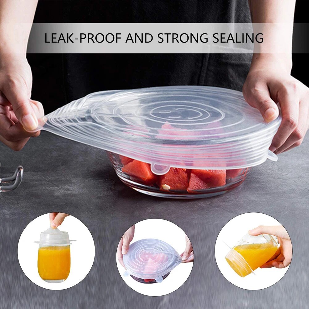 Household-Kingdom hk123mart.com-Food Wrap Covers Silicone Cover