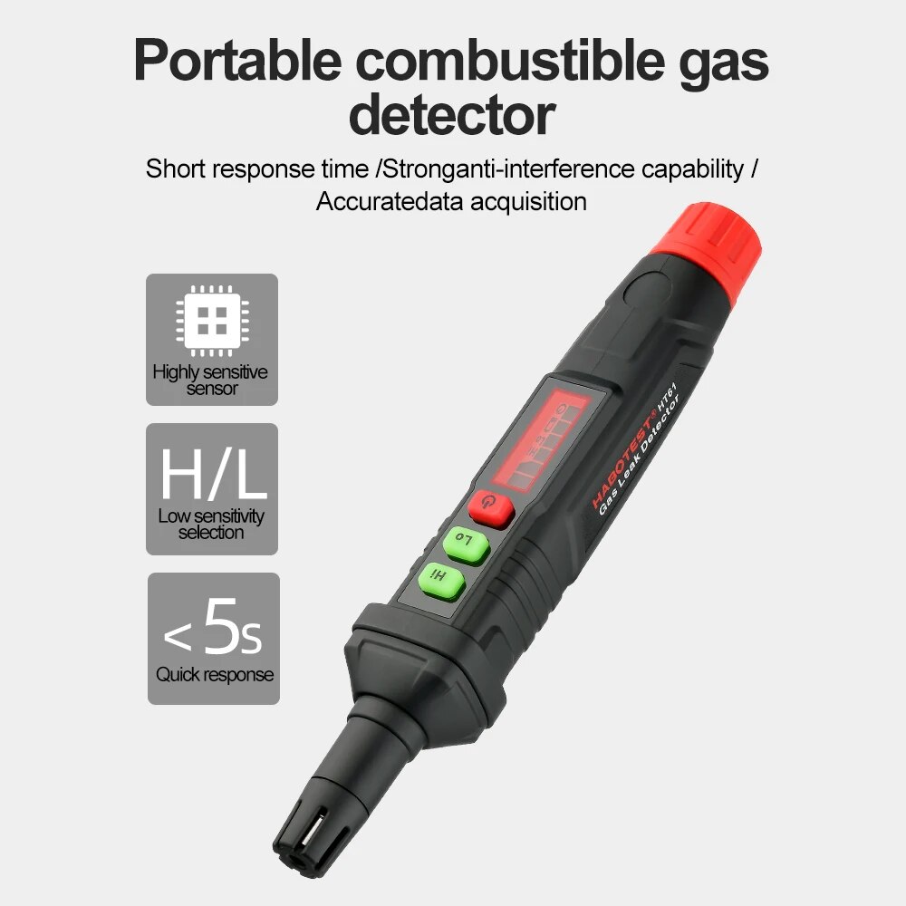 Household-Kingdom hk123mart.com-Gas Leak Detector Combustible Gas Detector