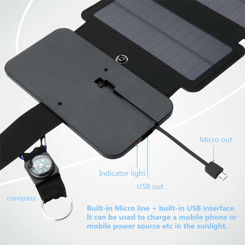 Household-Kingdom hk123mart.com-Portable Solar Charging Panel