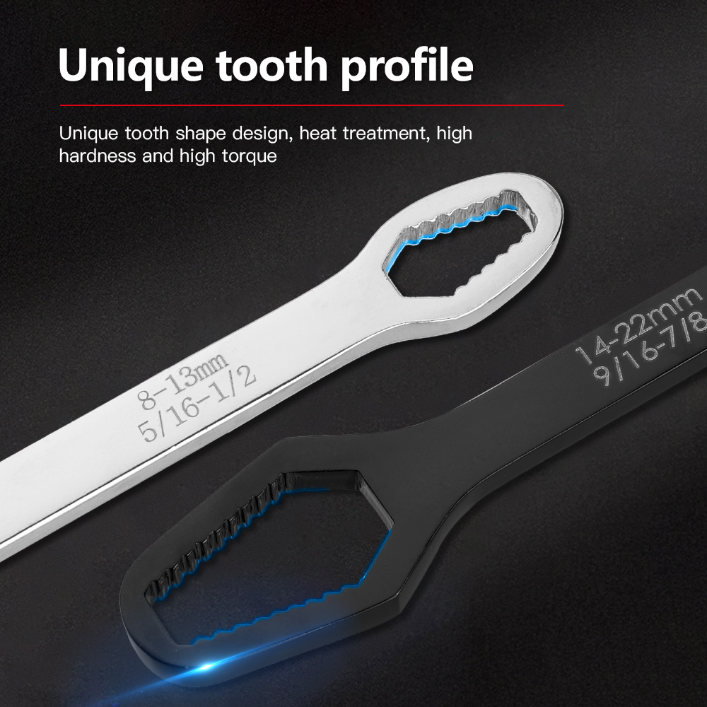 Household-Kingdom hk123mart.com-Double-headed self-tightening multifunctional wrench
